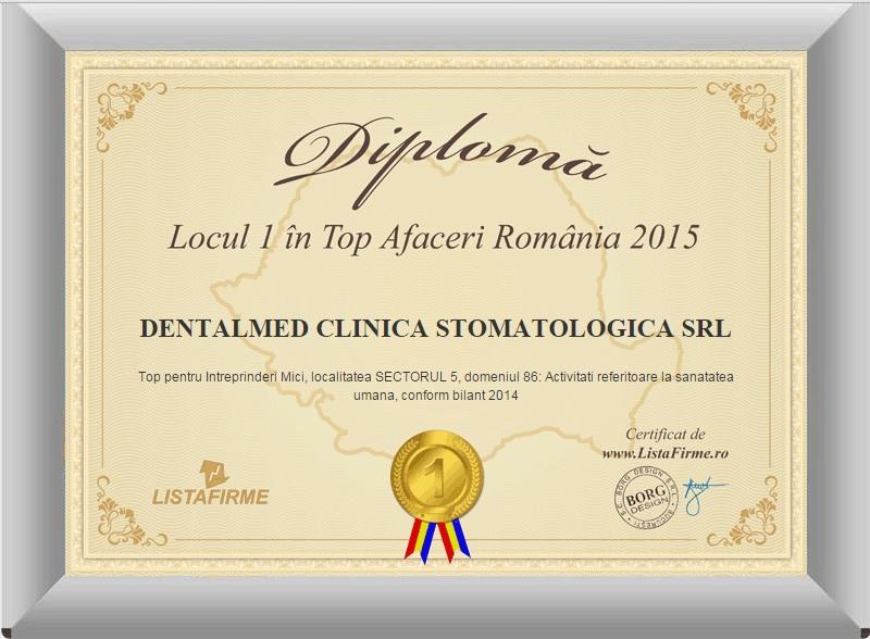Locul 1 Top Cifra Afaceri Sector 5